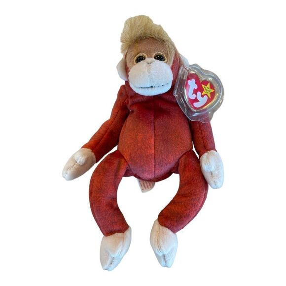 Schweetheart the Orangutan Monkey 1999 Retired TY Beanie Baby PE Pellets EUC - Picture 1 of 8